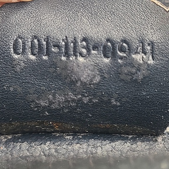 GUCCI Micro Web GG Monogram Crossbody Bag Canvas Navy Gold Vintage Italy - Picture 13 of 16